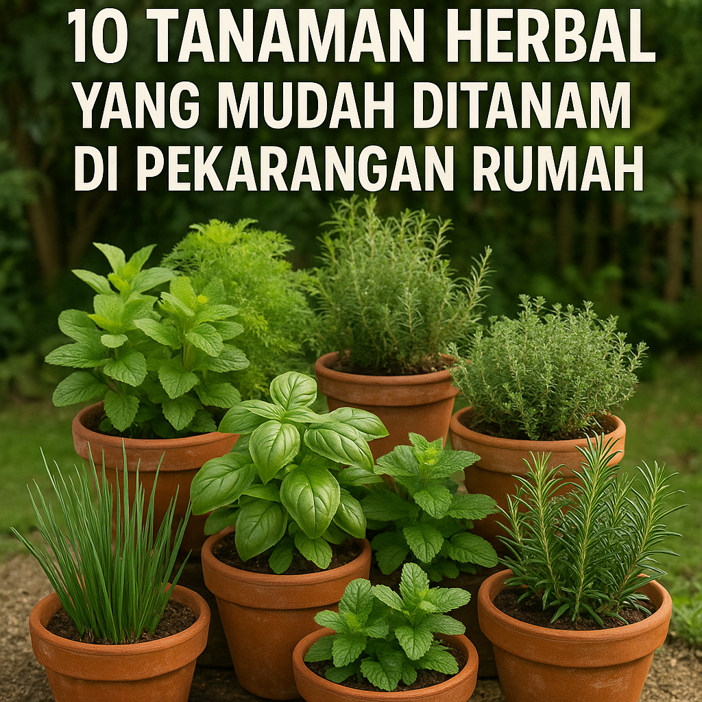 10 Tanaman Herbal yang Mudah Ditanam di Pekarangan Rumah
